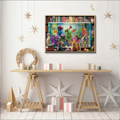 Puzzle puzzle gatto e pesce 1000 pezzi
