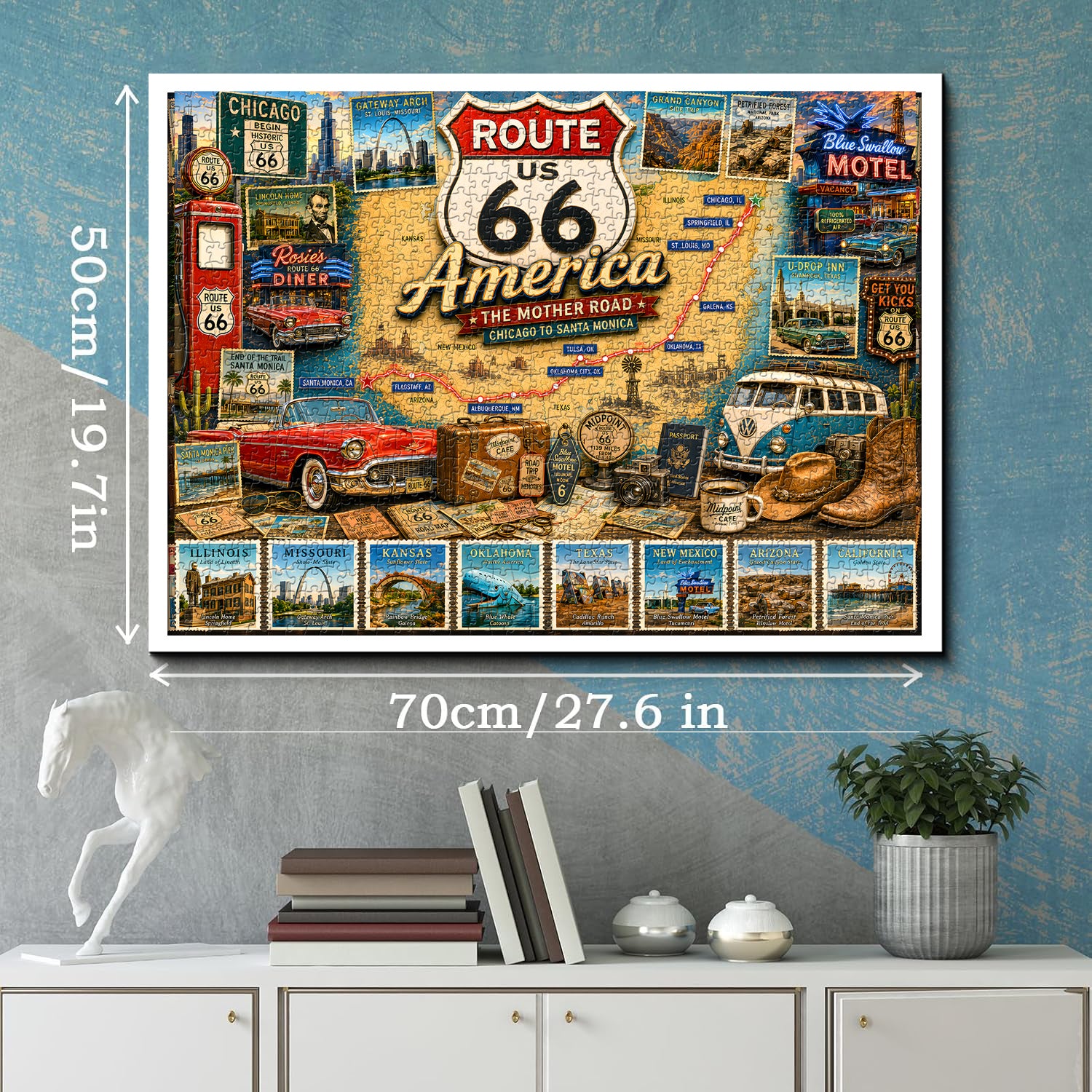 Route 66 Travel Jigsaw Puzzle 1000 Pieces