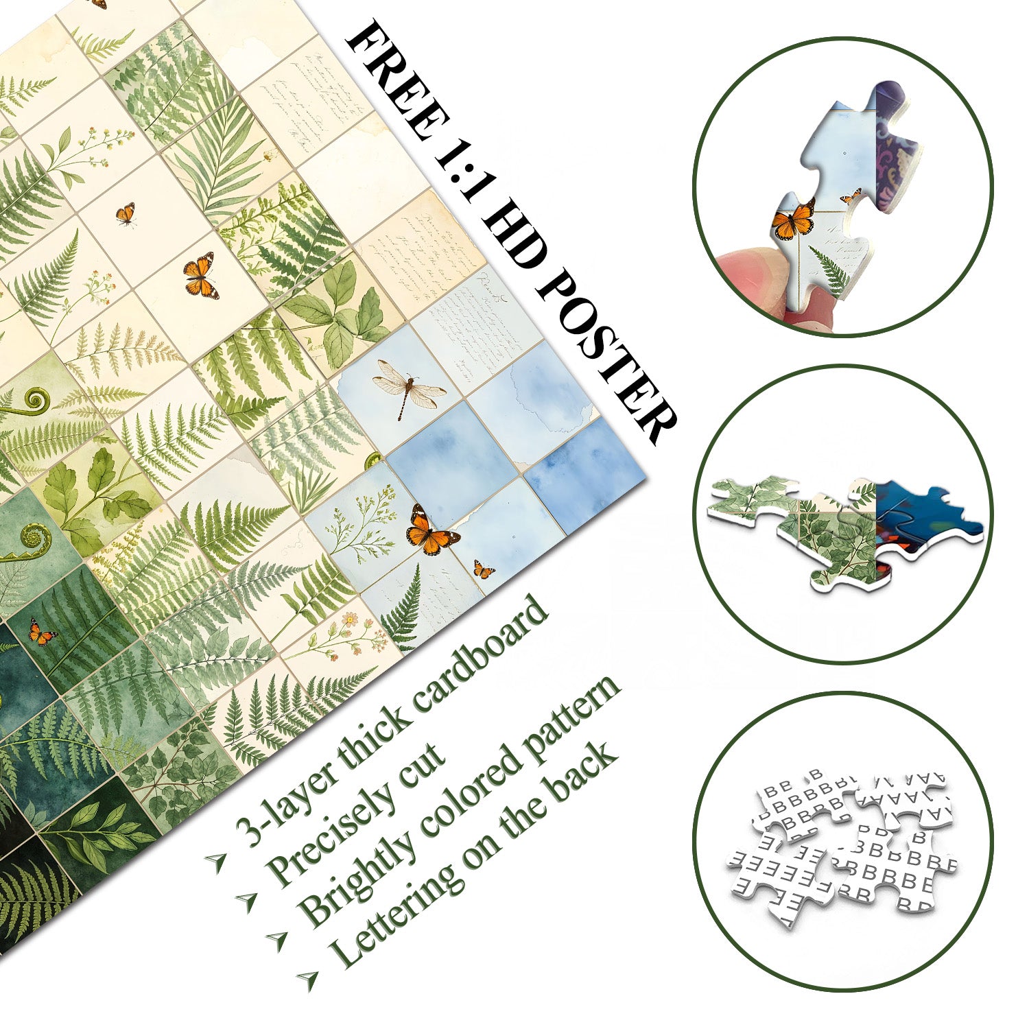 Fern Tapestry Jigsaw Puzzle 1000 Pieces