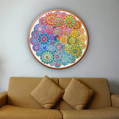 Rainbow Mandala Flowers Jigsaw Puzzle 1000 Pieces