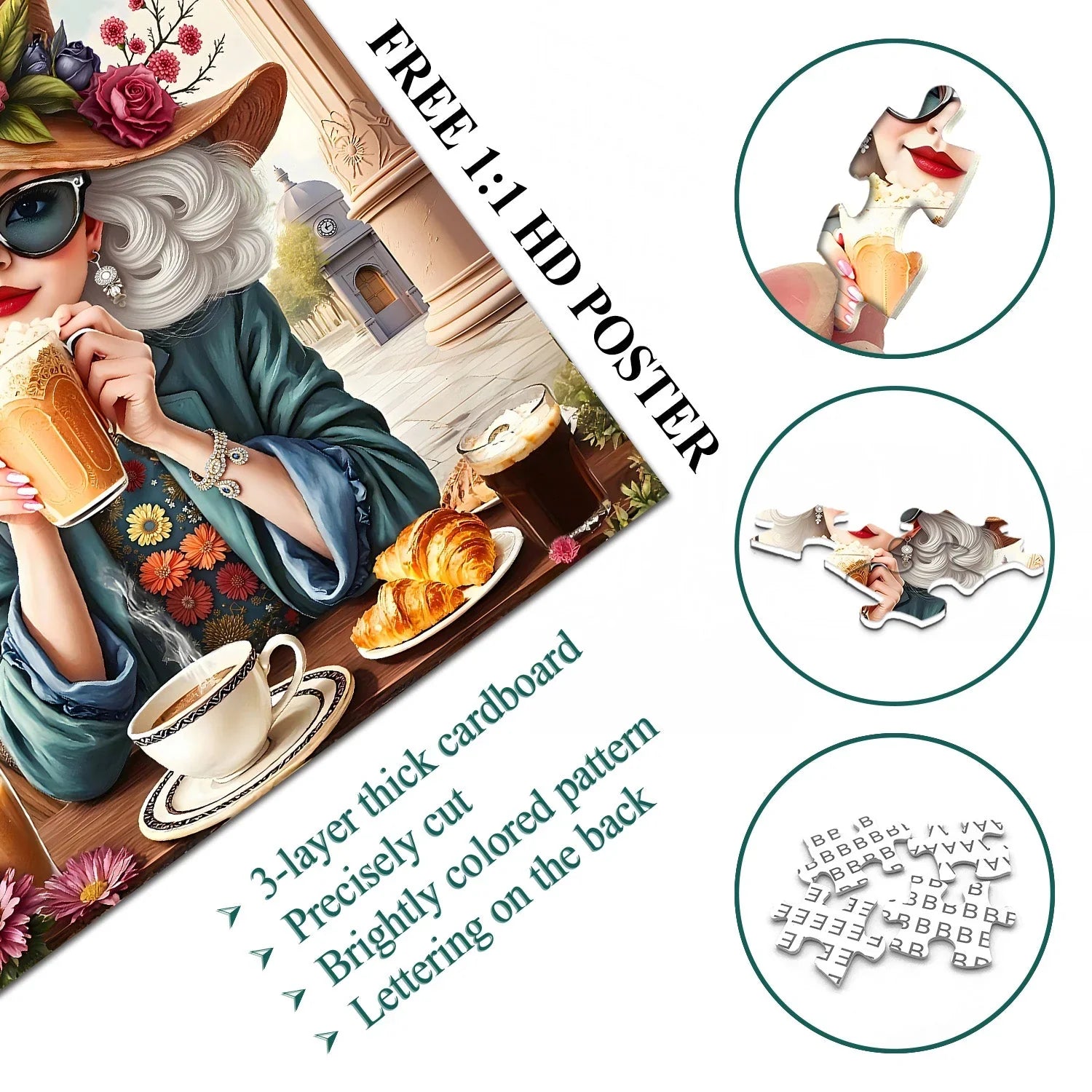 Elegant Afternoon Tea Jigsaw Puzzle 1000 Pieces