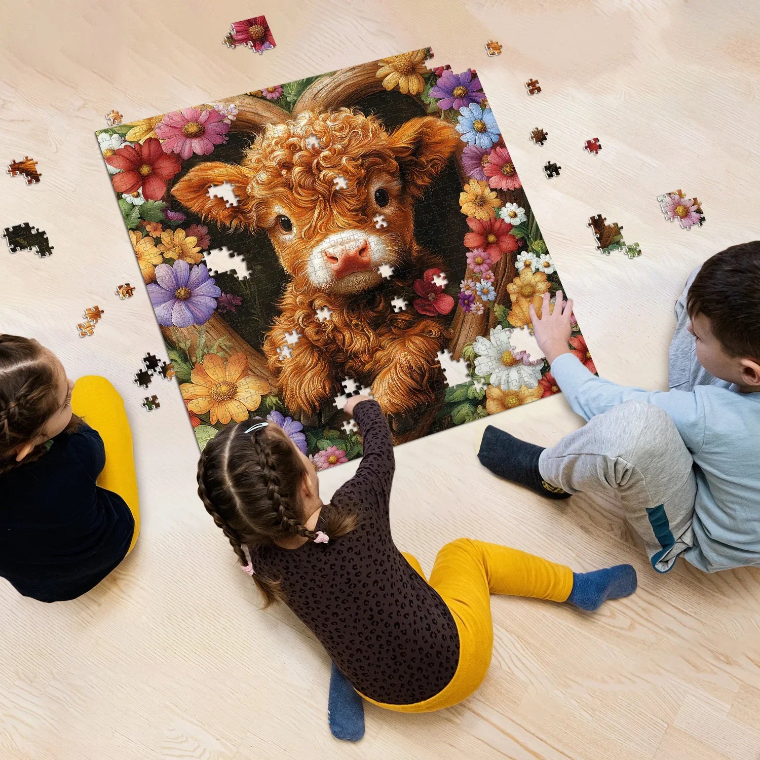 Blossom Calf Jigsaw Puzzles 1000 Pieces