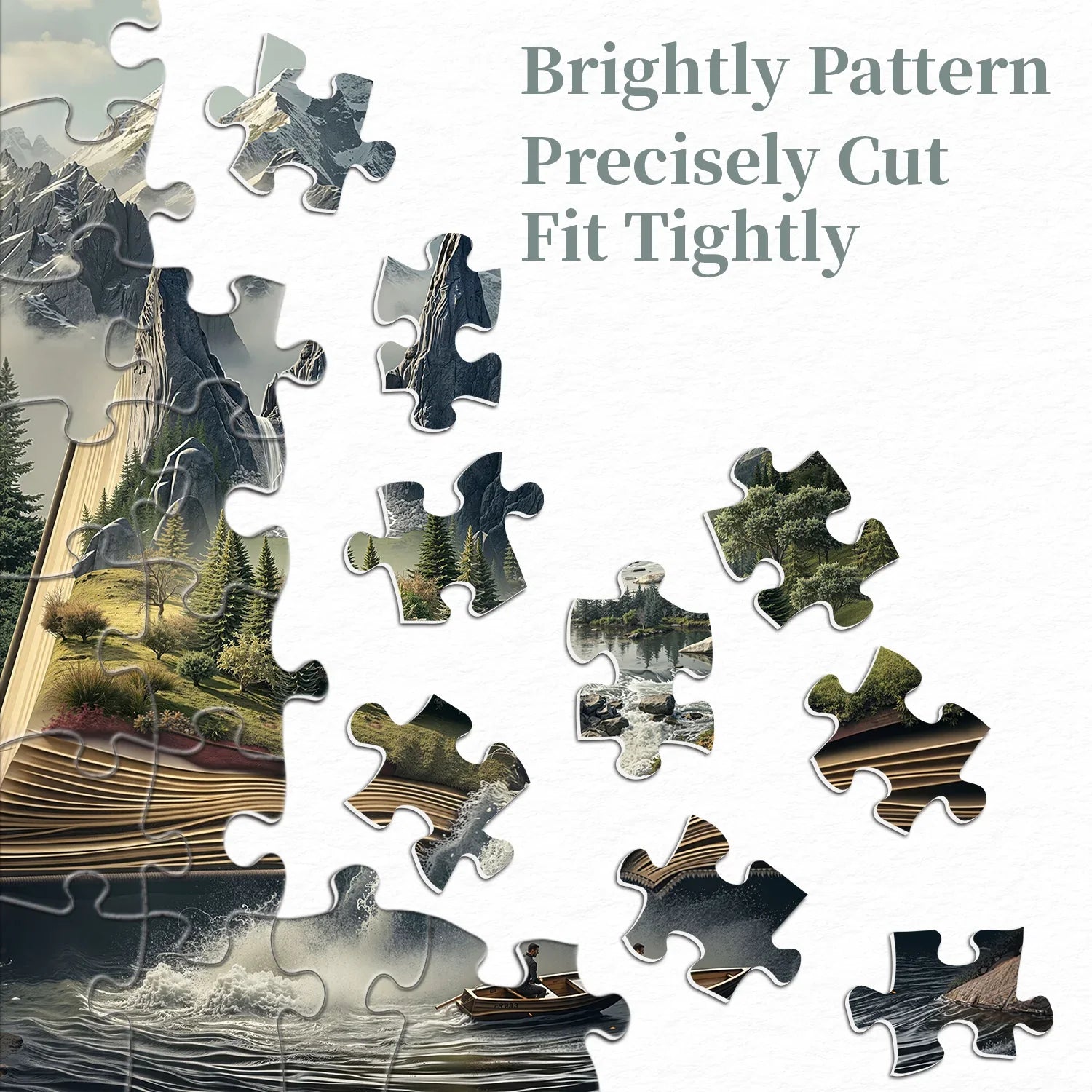 Montagne Nel Libro Puzzle 1000 Pezzi