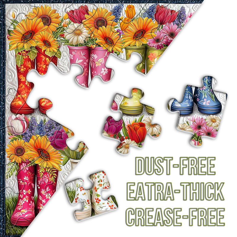 Flower Boots Jigsaw Puzzle 1000 Pieces
