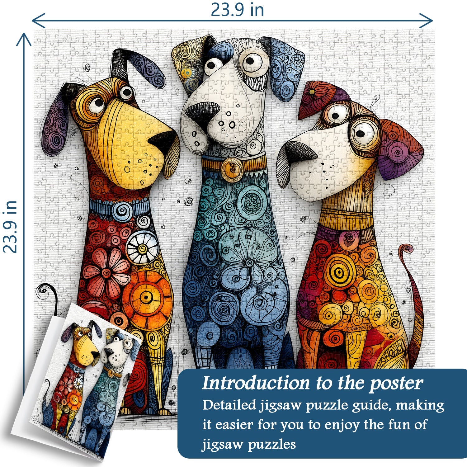 Lebendiges Pup Squad-Puzzle, 1000 Teile