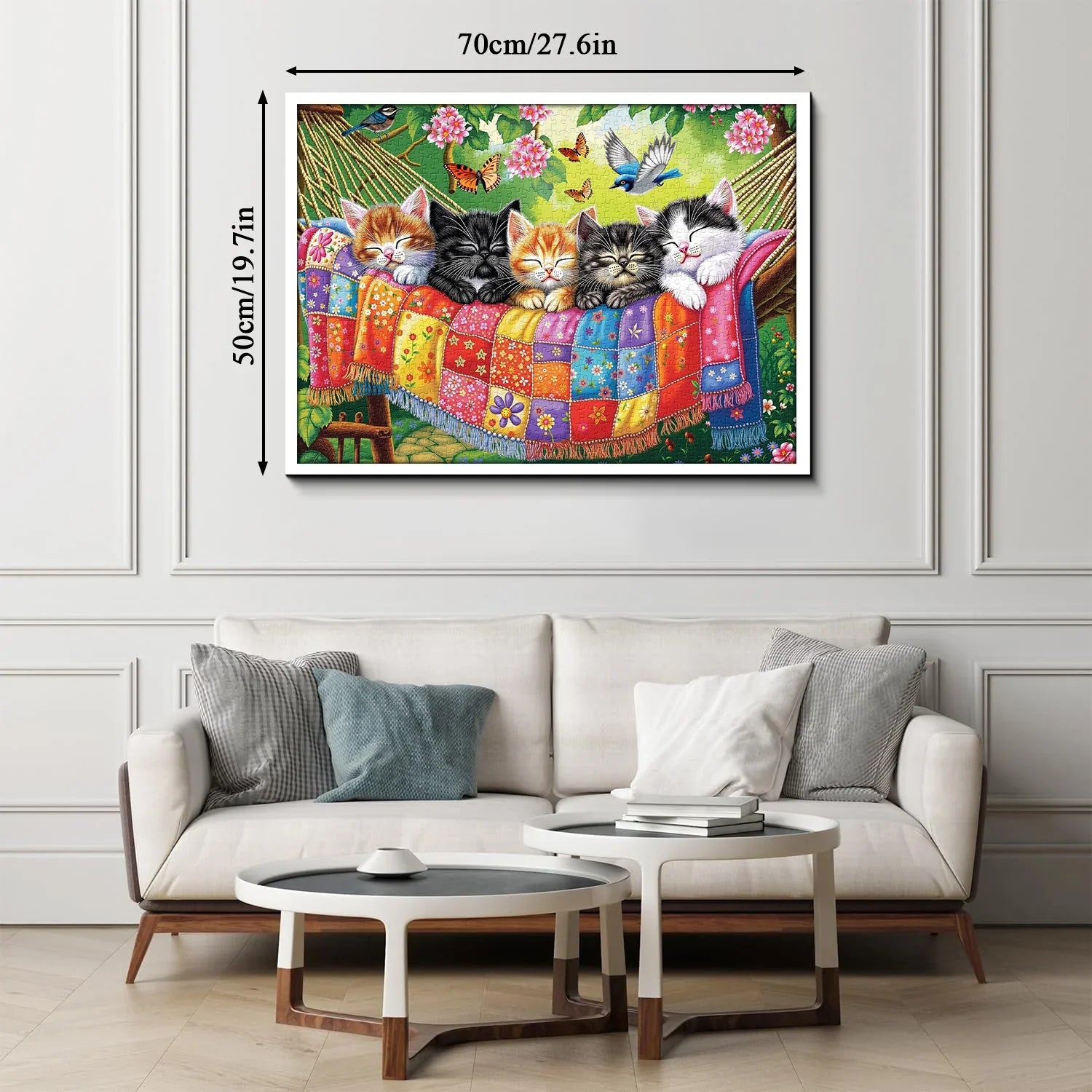 Cats Sleep in Spring Jigsaw Puzzle 1000 Pieces