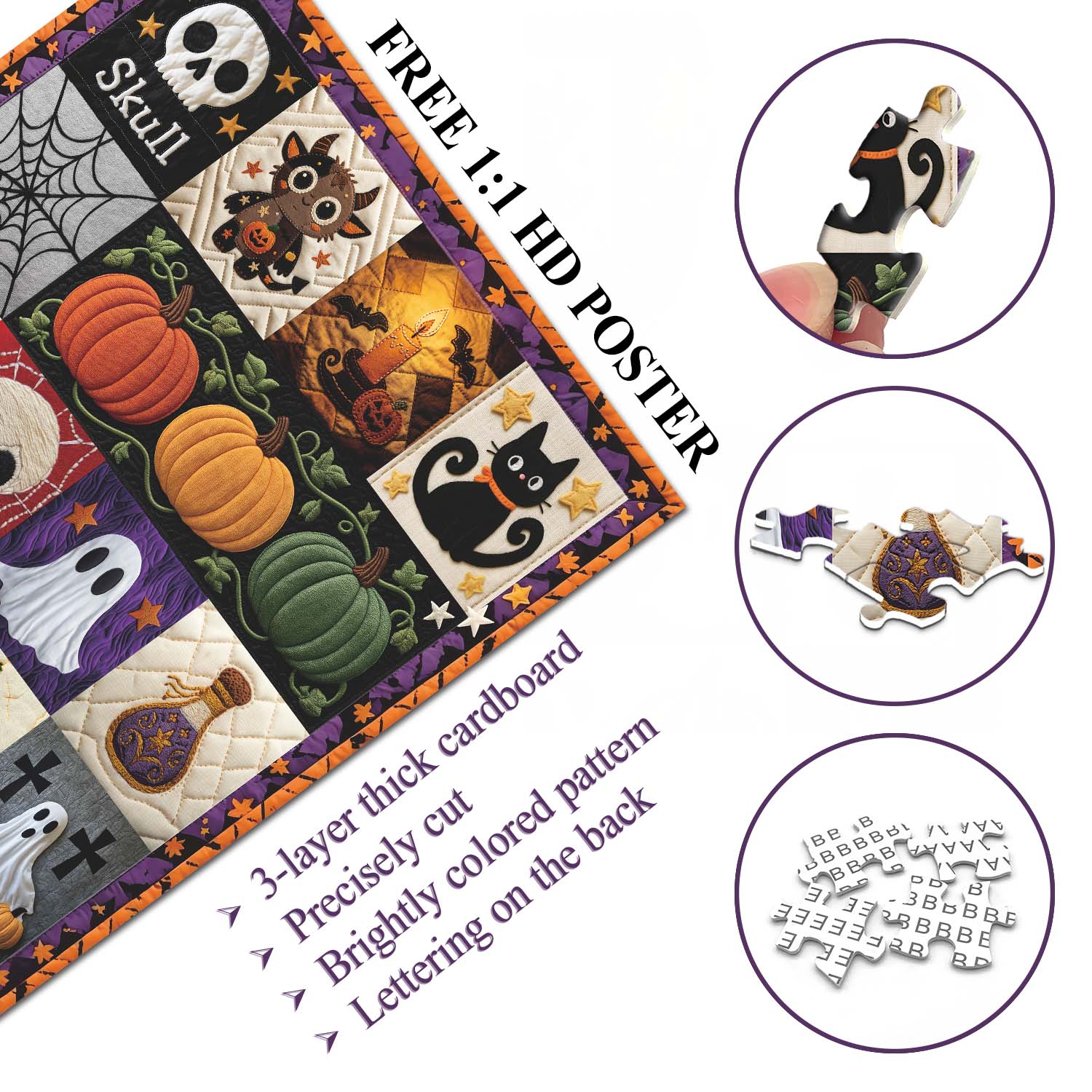 Halloween Collage Puzzle 1000 Teile