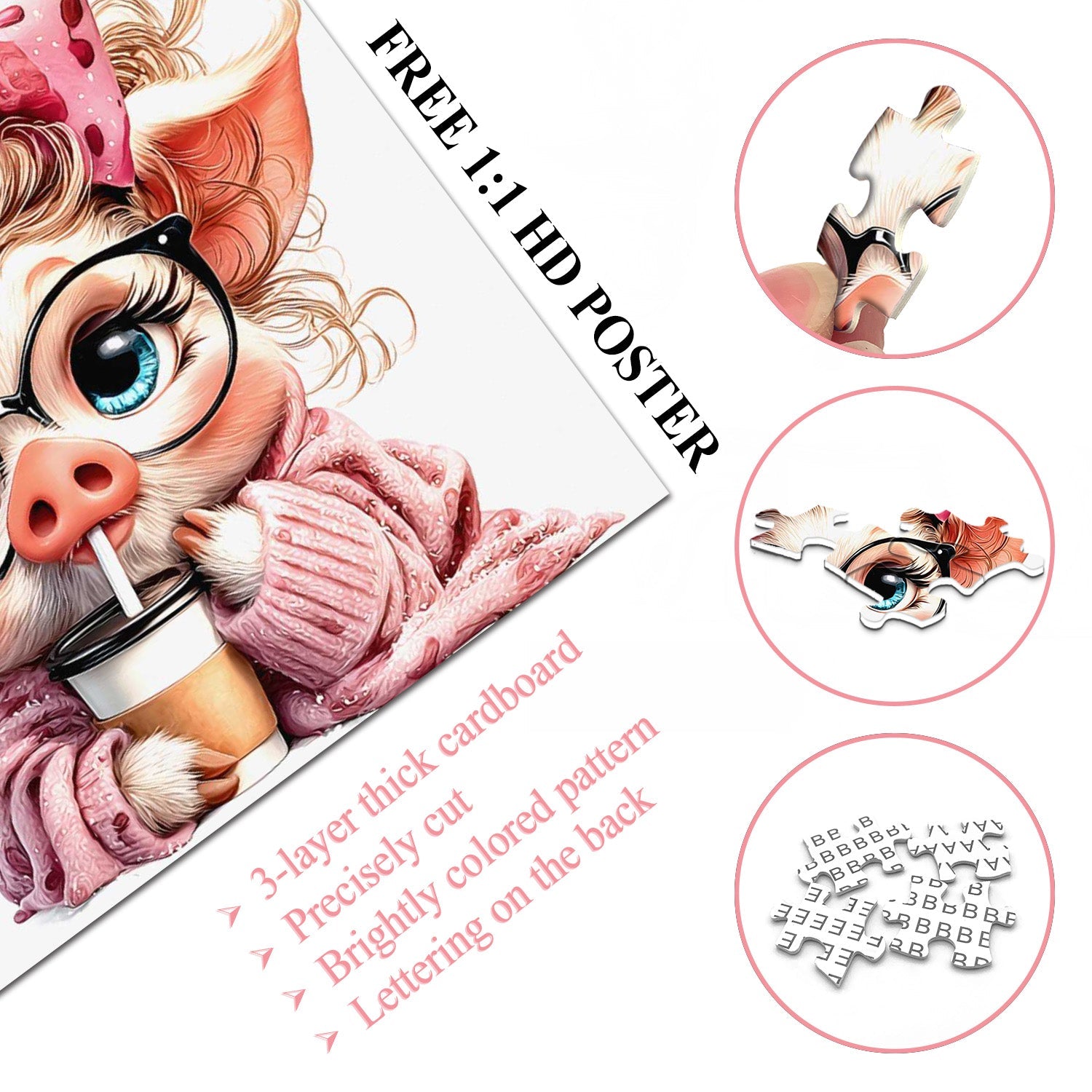 Piglet Coffee Break Jigsaw Puzzle 1000 Pieces