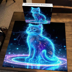 Puzzle de puzzle lumineux de chaton 1000 pièces