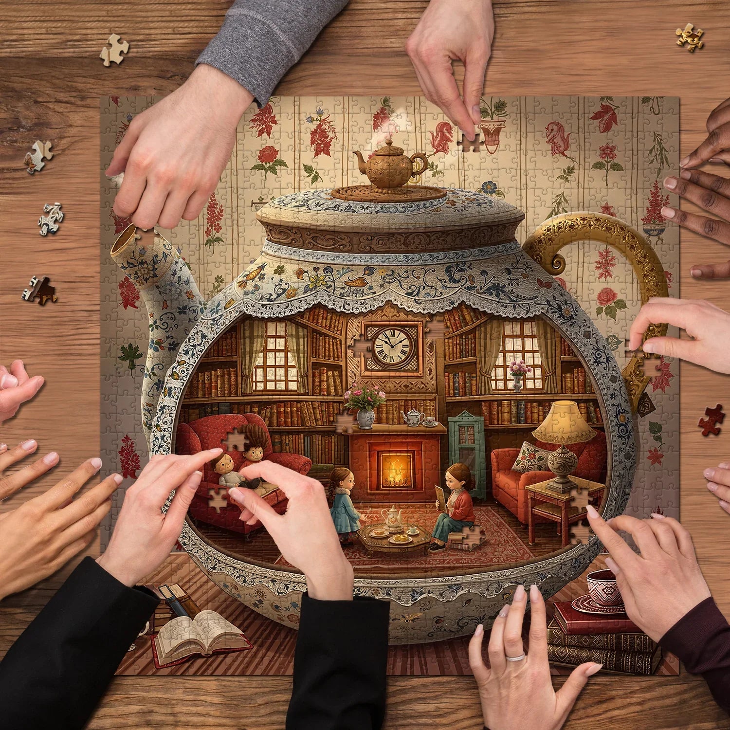 Accogliente puzzle a squarciale 1000 pezzi