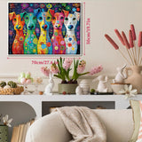 Colorful Dogs Jigsaw Puzzle 1000 Pieces