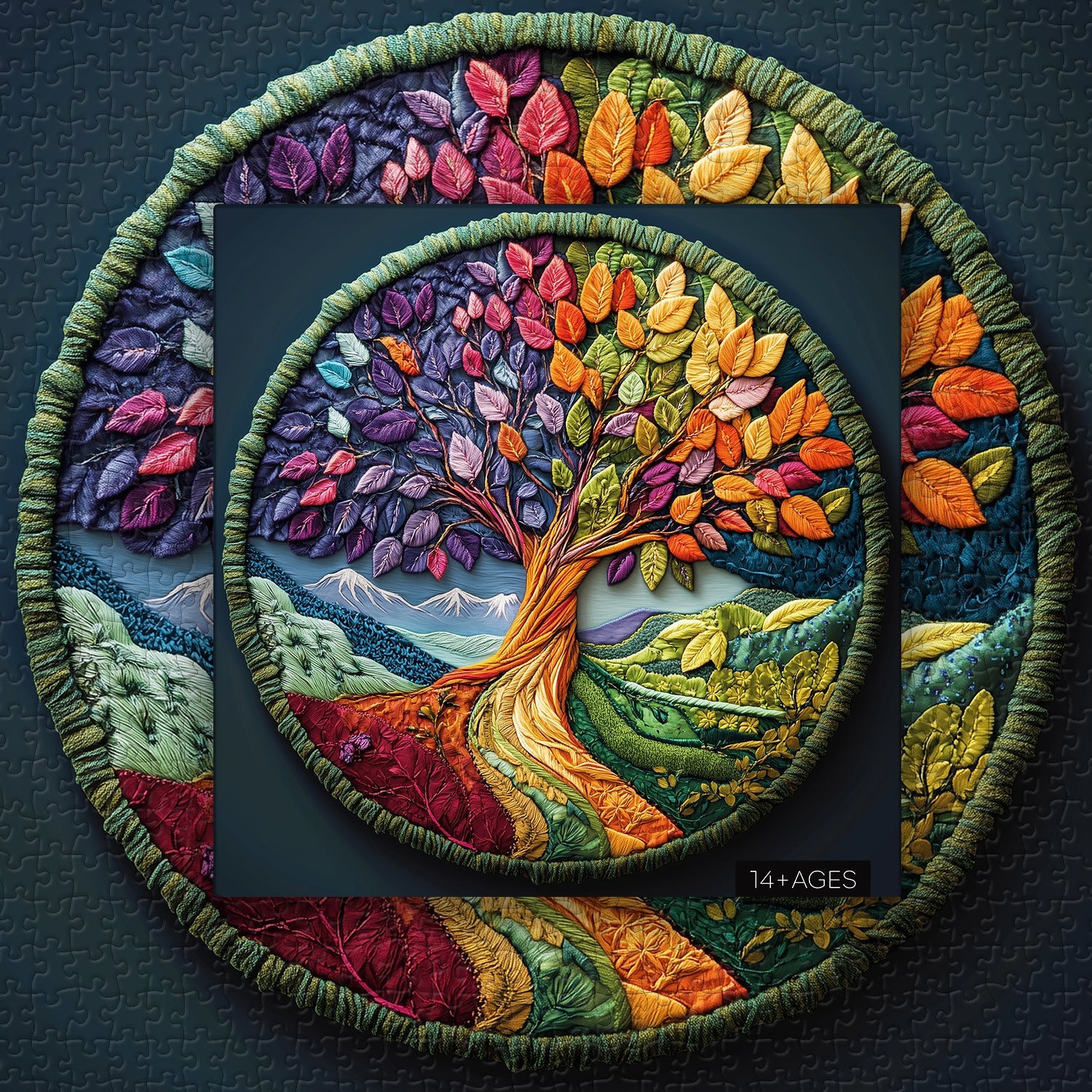 Quilted Life Tree Jigsaw Puzzle 1000 Pieces