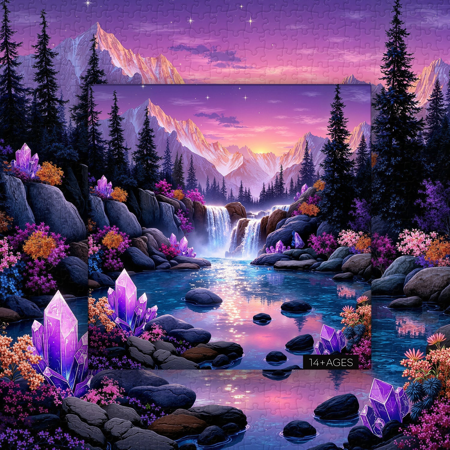 Puzzle Royaume secret d'améthyste 1000 pièces