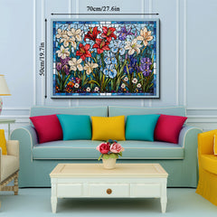 Fleurs de mosaïque puzzle 1000 pièces