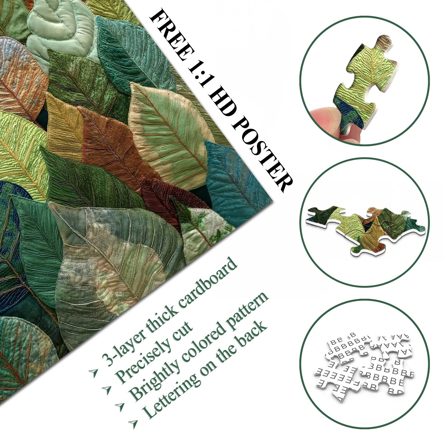 Weaving Leaf Collection Jigsaw Puzzle 1000 Pieces