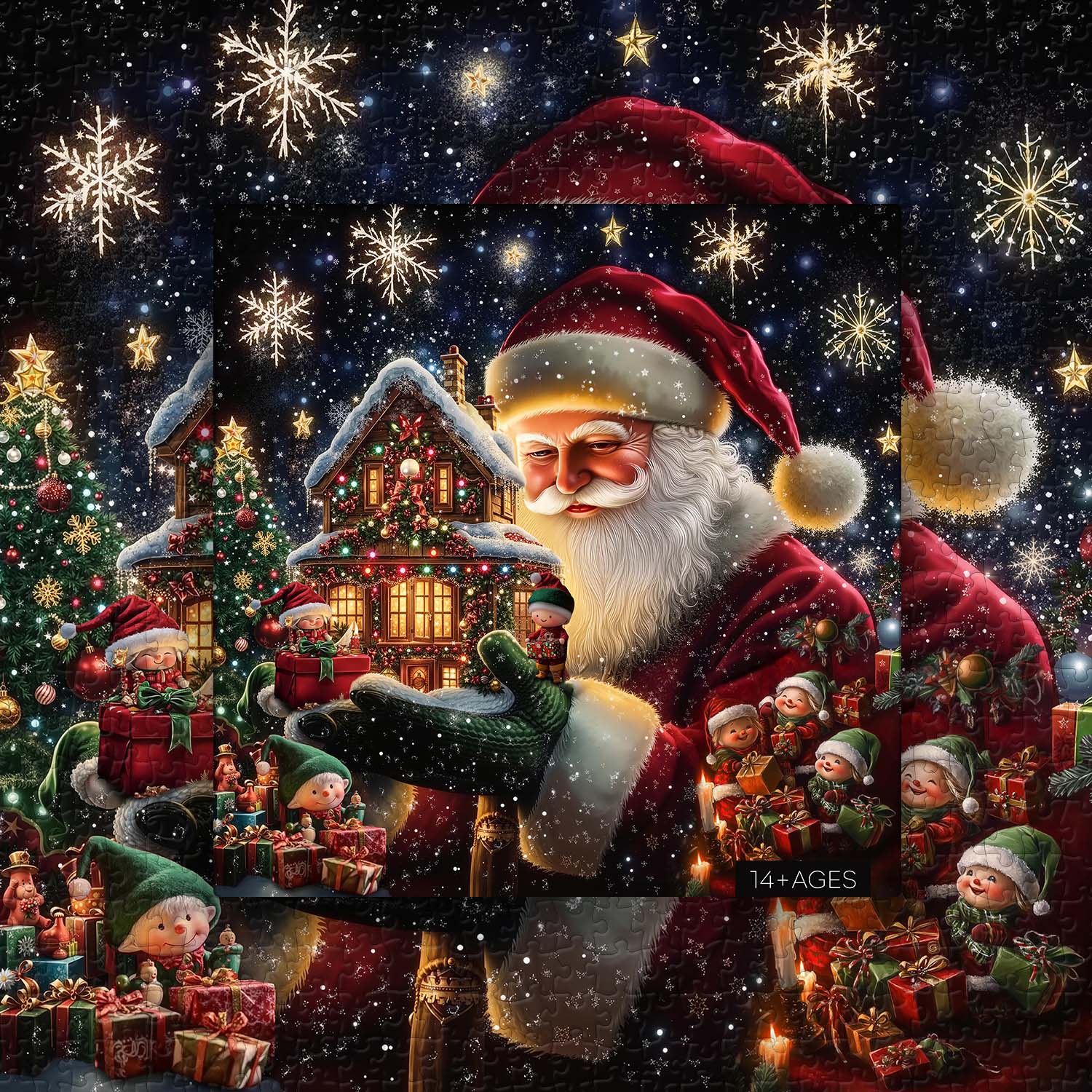 Puzzle L'Atelier Magique du Père Noël 1000 pièces