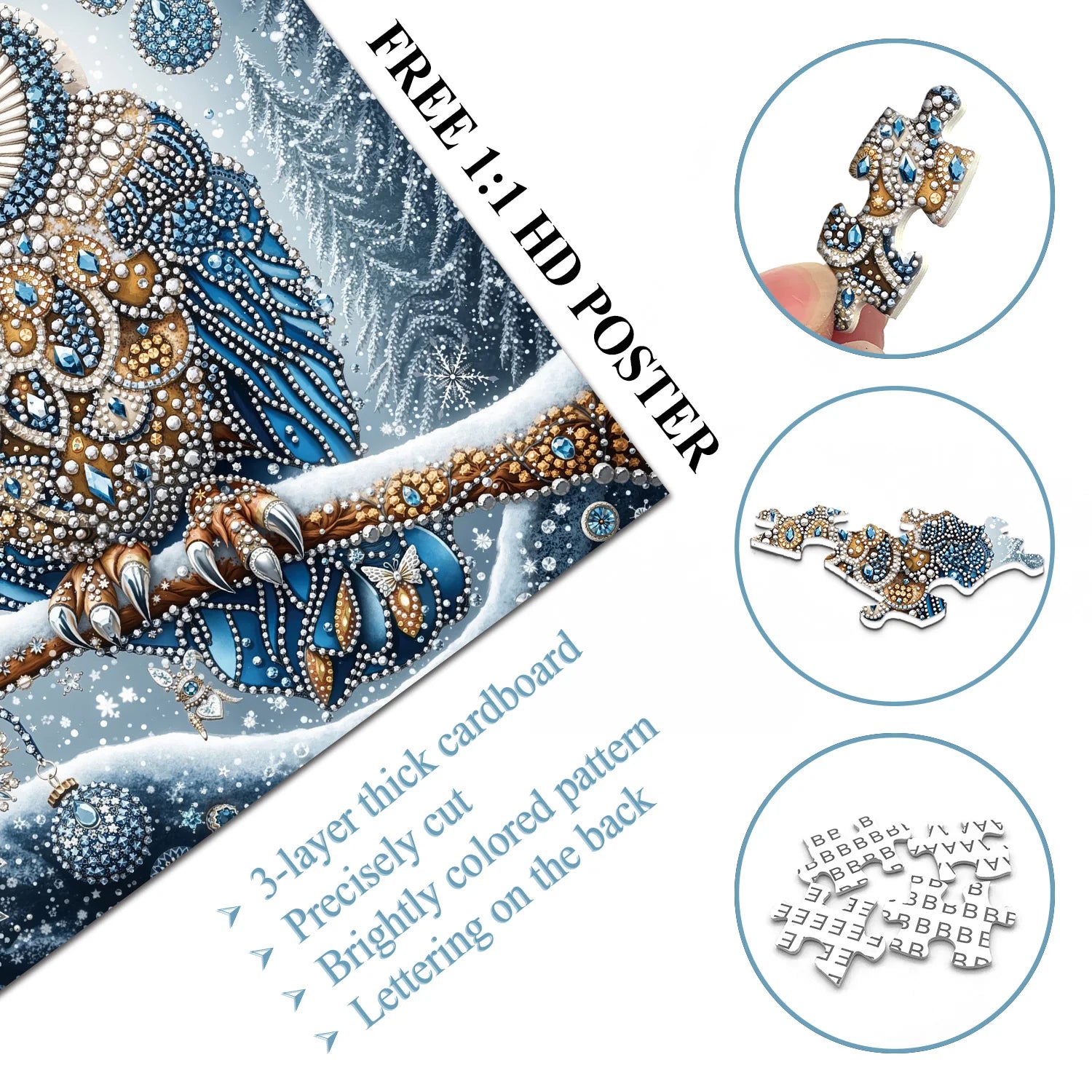 Winter Owl Jigsaw Puzzles 1000 Pieces