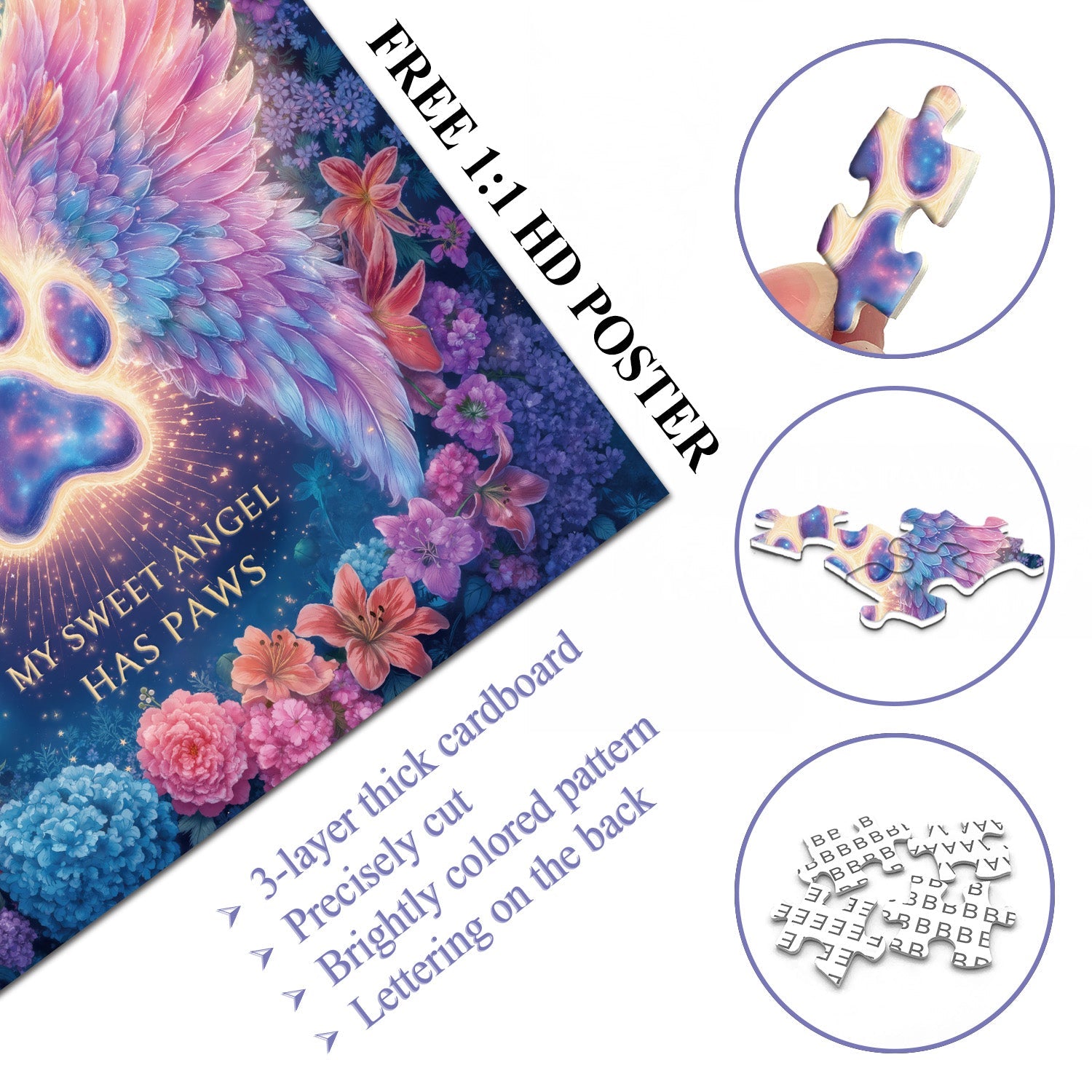 Engelspfoten-Puzzle 1000 Teile