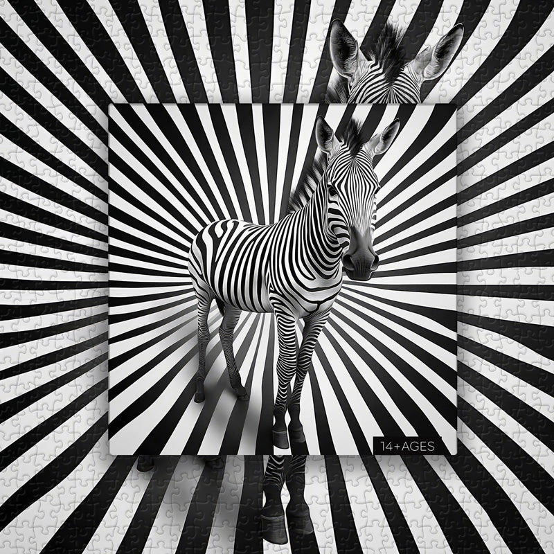 Hypnotic Zebra Jigsaw Puzzle 1000 Pieces