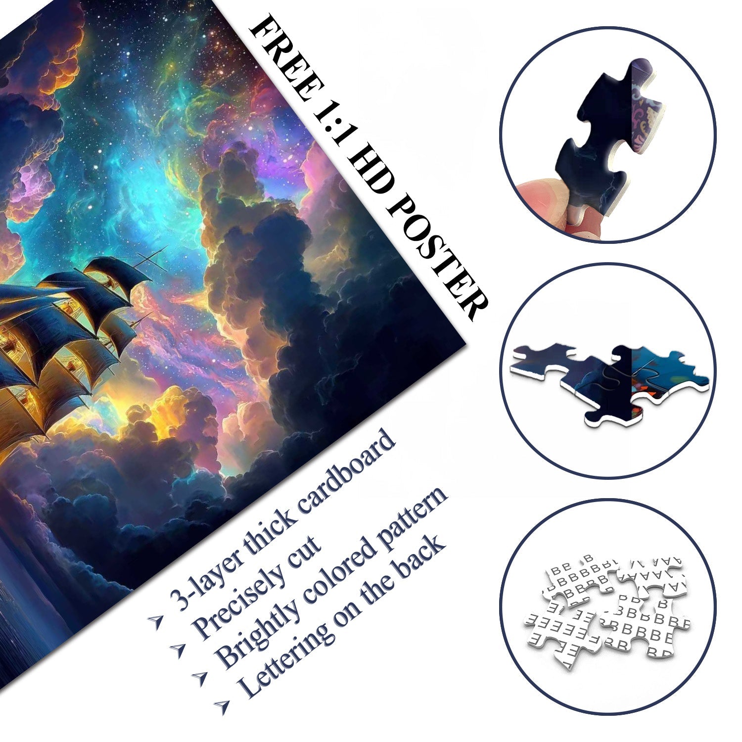 Starlit Sailing Puzzle 1000 Teile