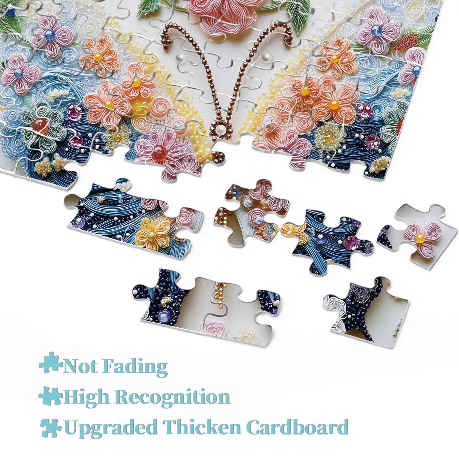 Jewelry Butterfly Jigsaw Puzzles 1000 Pieces