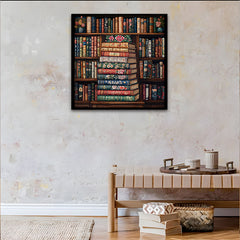 Libri vintage impilati puzzle puzzle 1000 pezzi