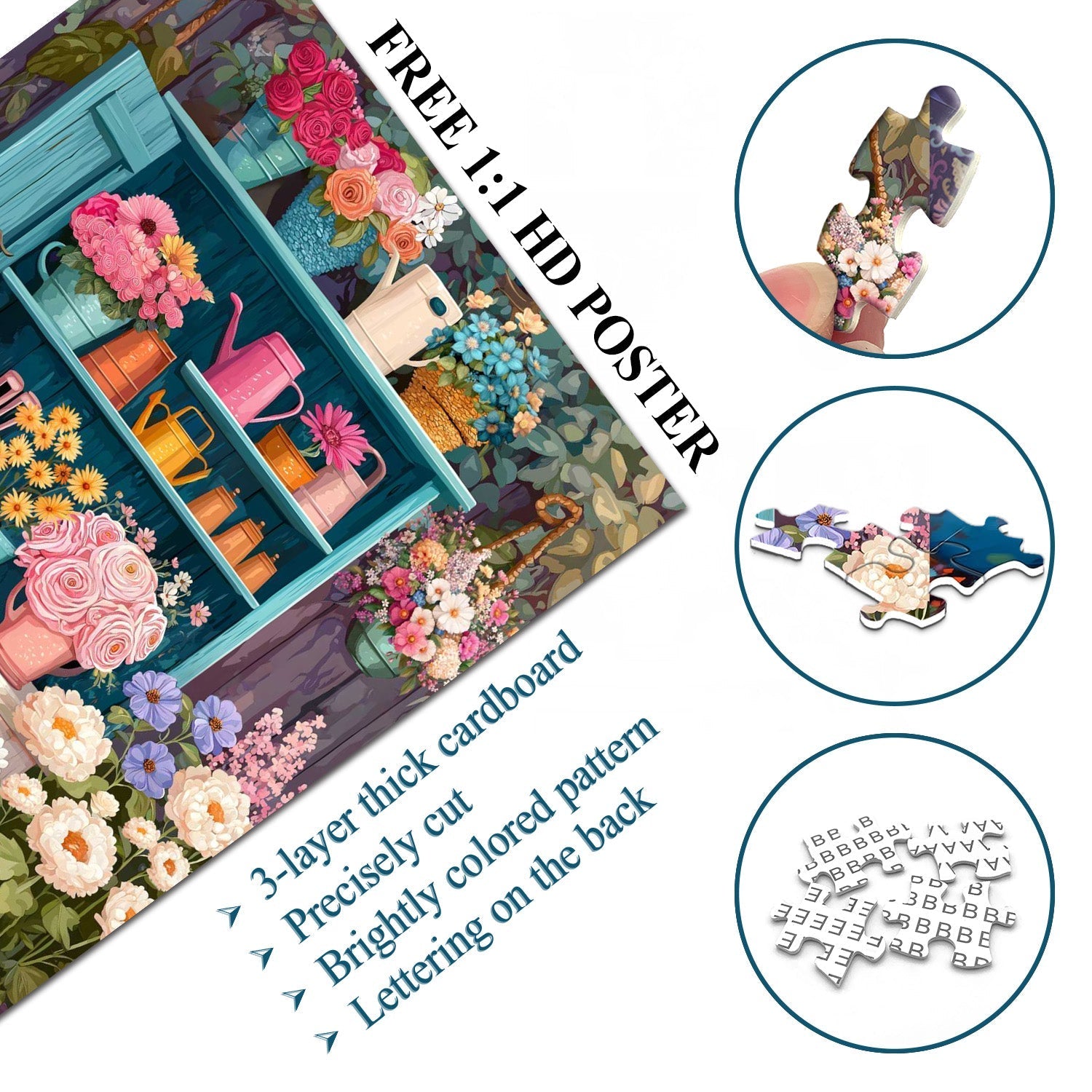 Floral Cabinet Rhythm Jigsaw Puzzle 1000 Pieces