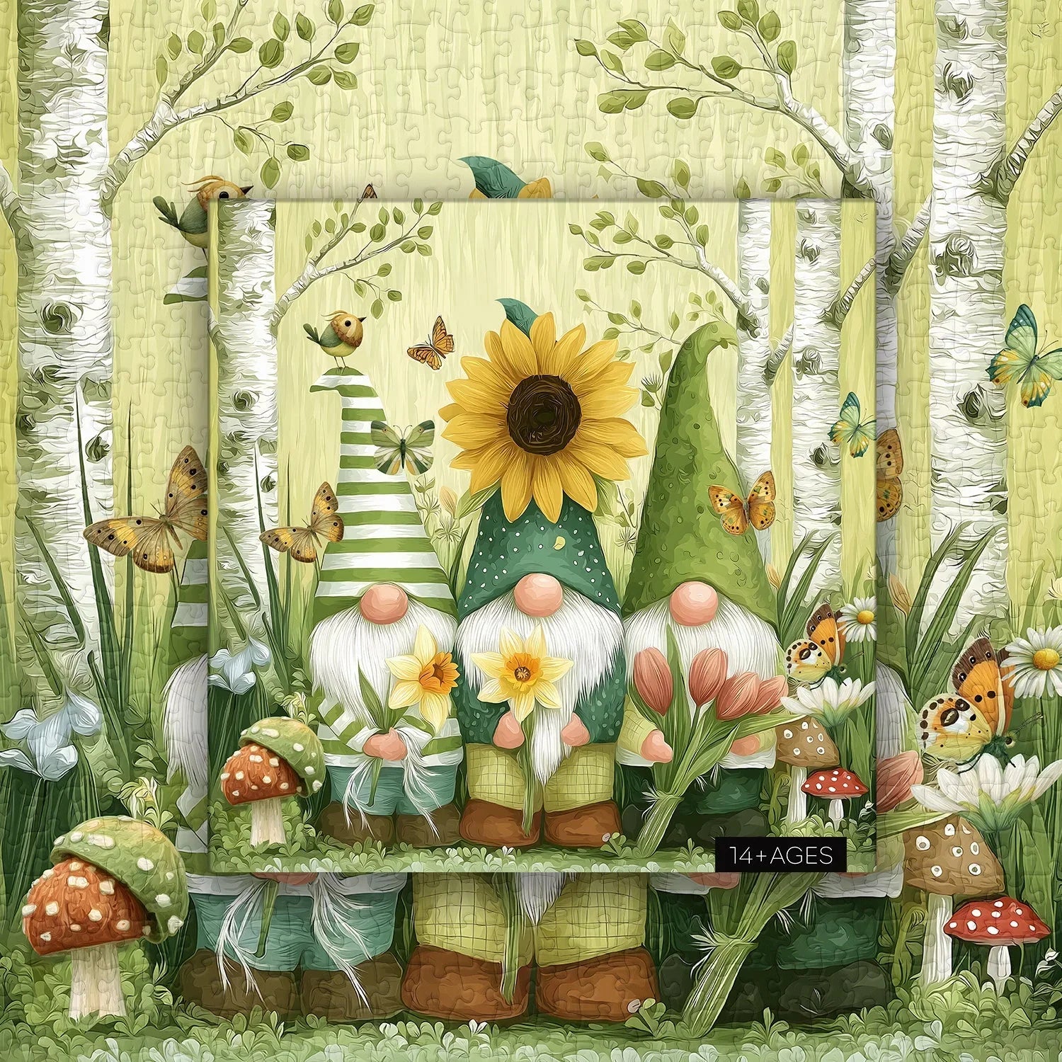 Spring Gnomes Jigsaw Puzzle 1000 Piece