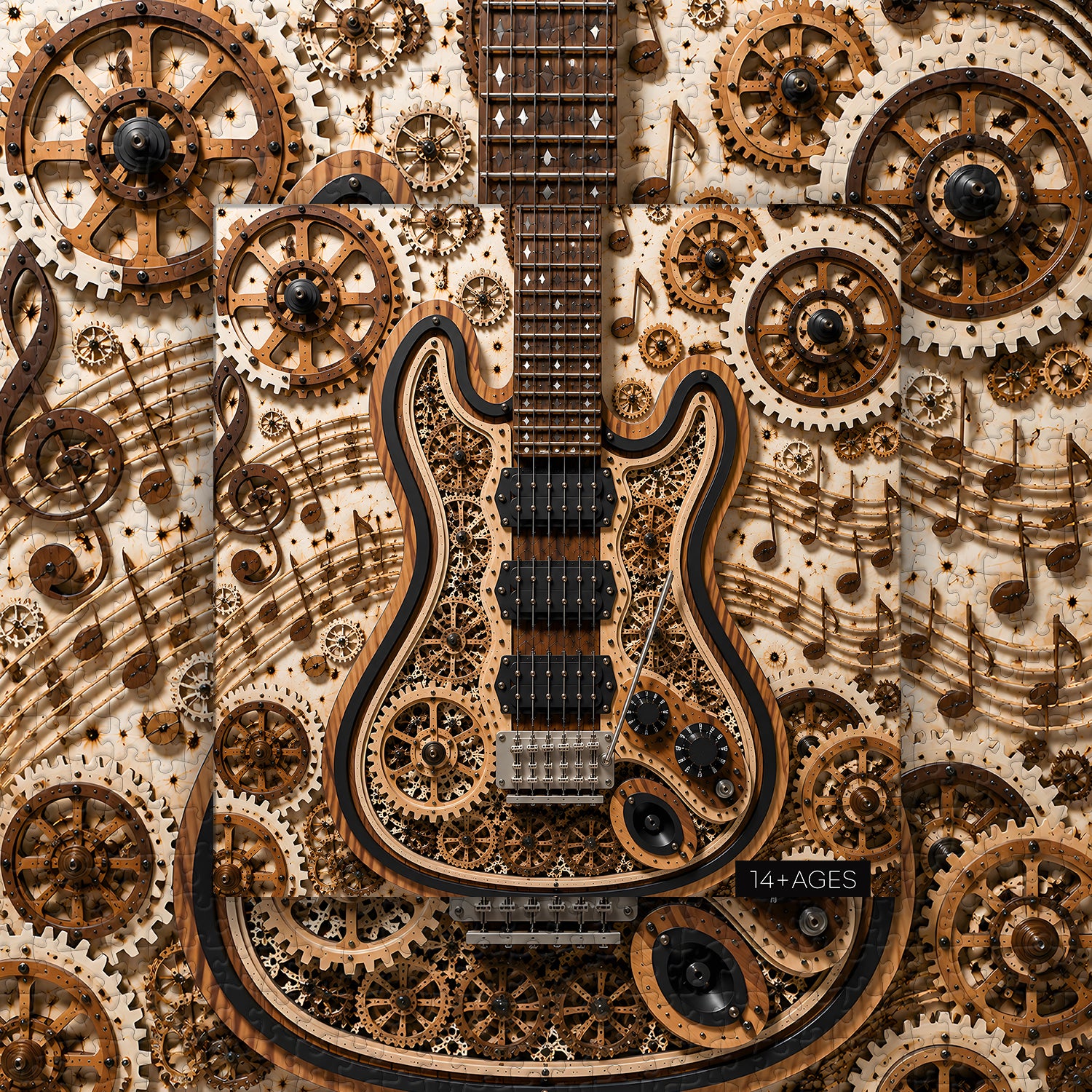 Puzzle per chitarra Steampunk da 1000 pezzi