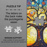 Mosaic Tree of Life Jigsaw Puzzle 1000 Pieces