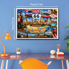 Route 66 Travel Jigsaw Puzzle 1000 Pieces