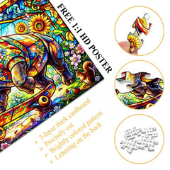 Puzzle Girasole Rhino Glide Jigsaw 1000 pezzi