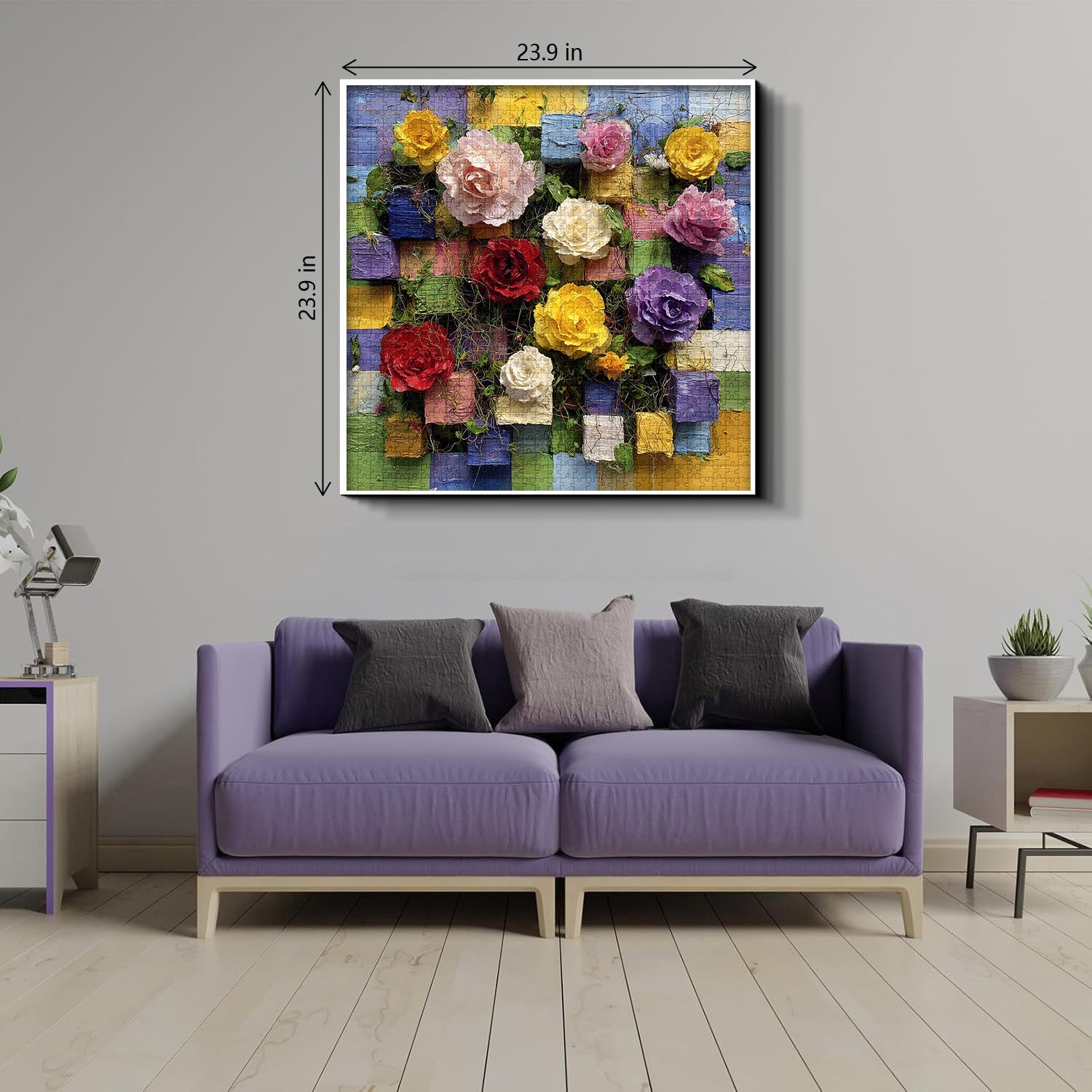 Roses Mosaic Jigsaw Puzzle 1000 Pieces