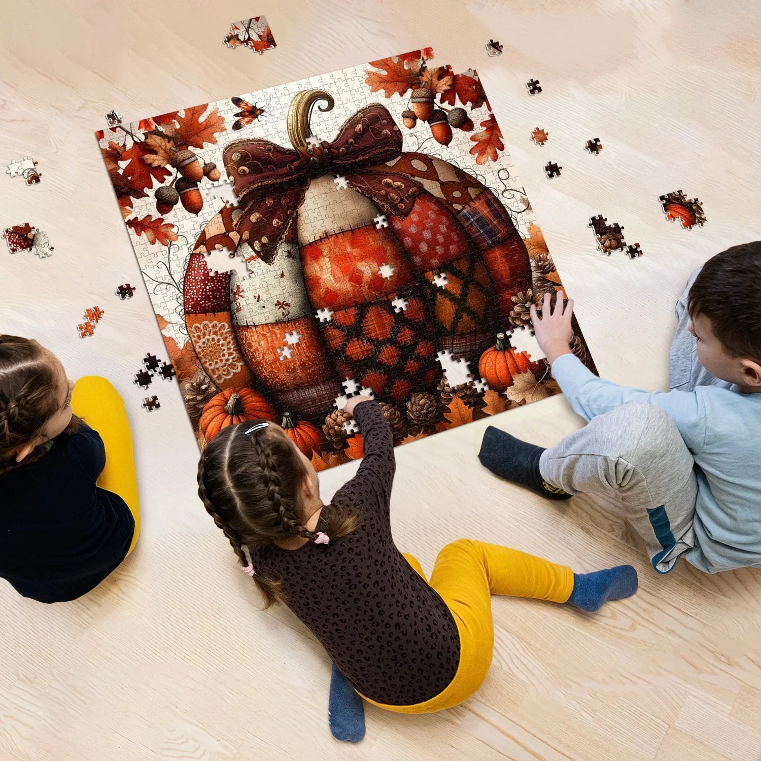 Patchwork Pumpkin Jigsaw Puzzle 1000 Piece
