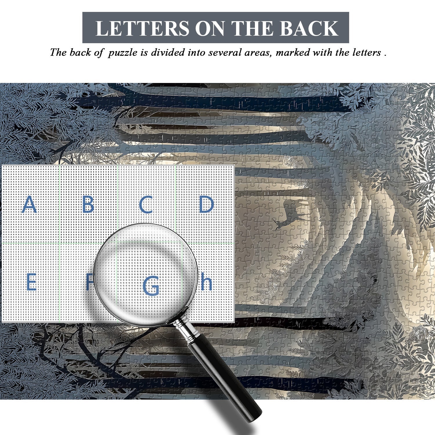 Rompecabezas del Reino Blanco Puro 1000 Piezas