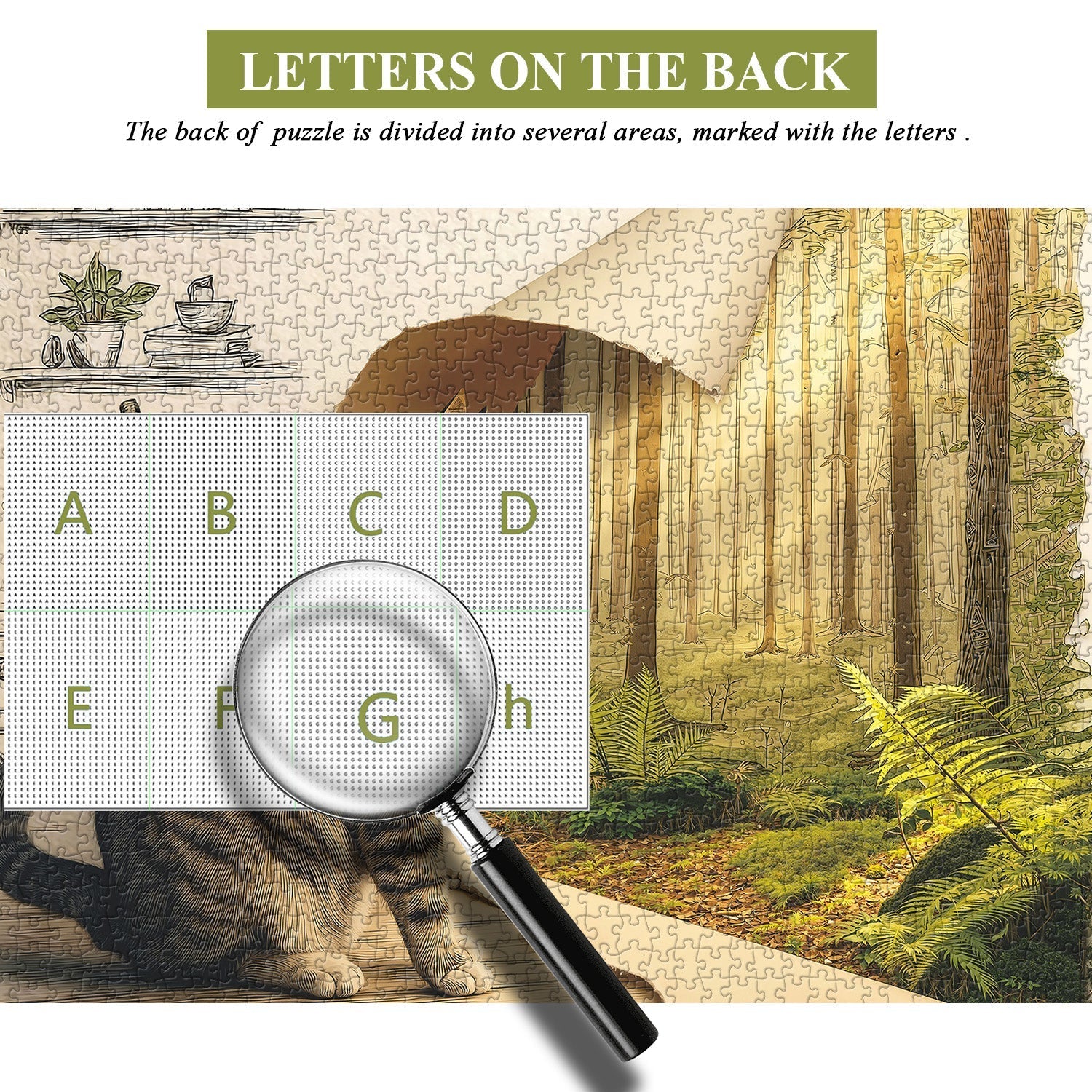 The Exploring Cat Jigsaw Puzzle 1000 Pieces