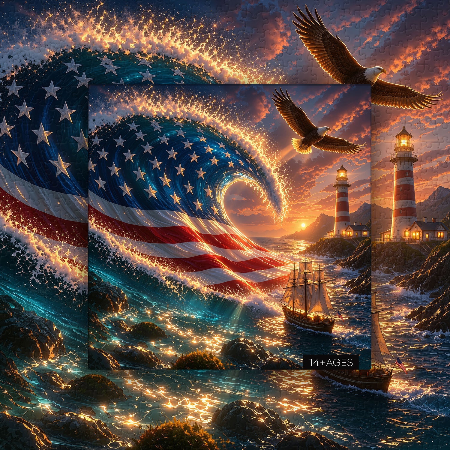 Puzzle Stelle e Libertà del Mare 1000 Pezzi