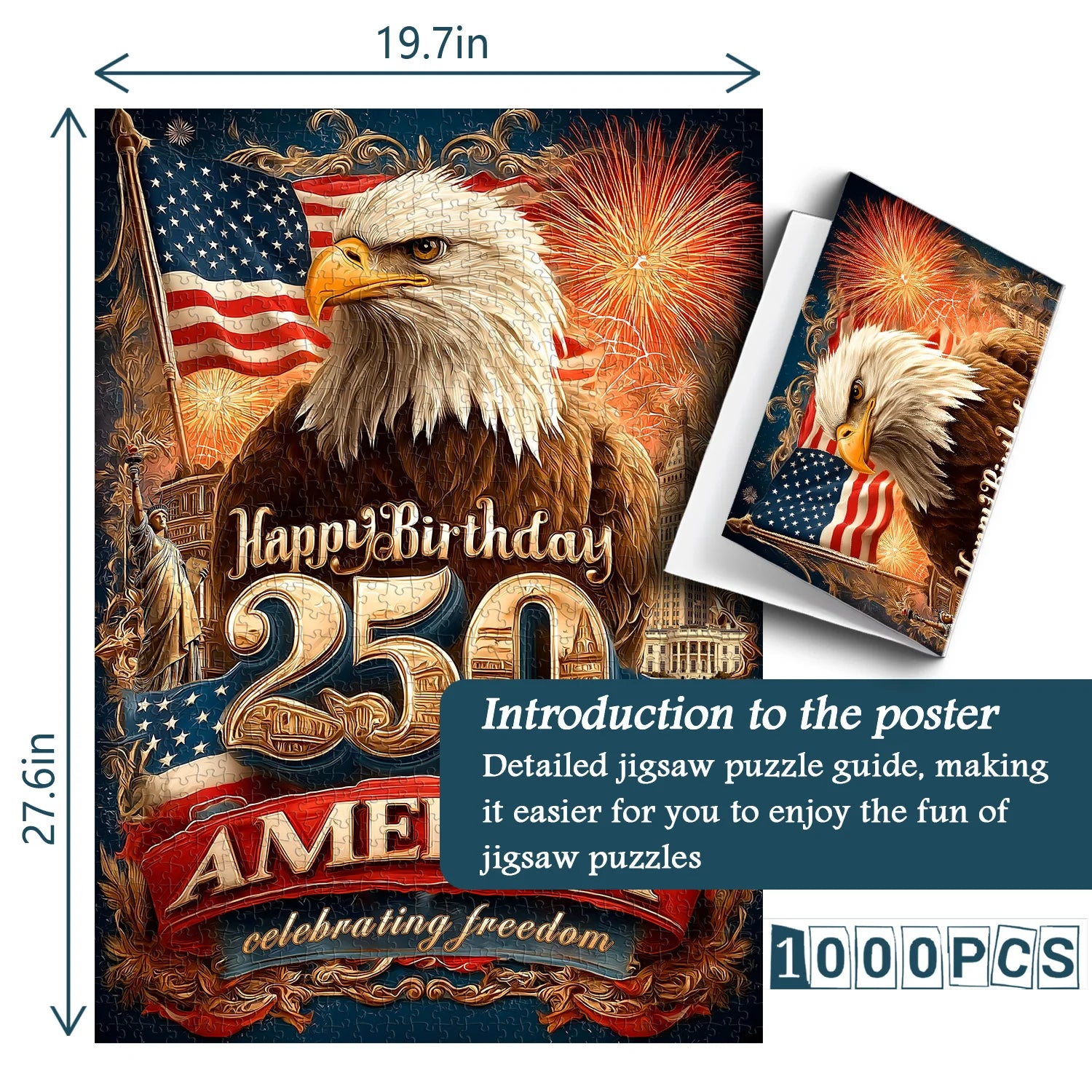 Freedom Eagle Jigsaw Puzzle 1000 Pieces