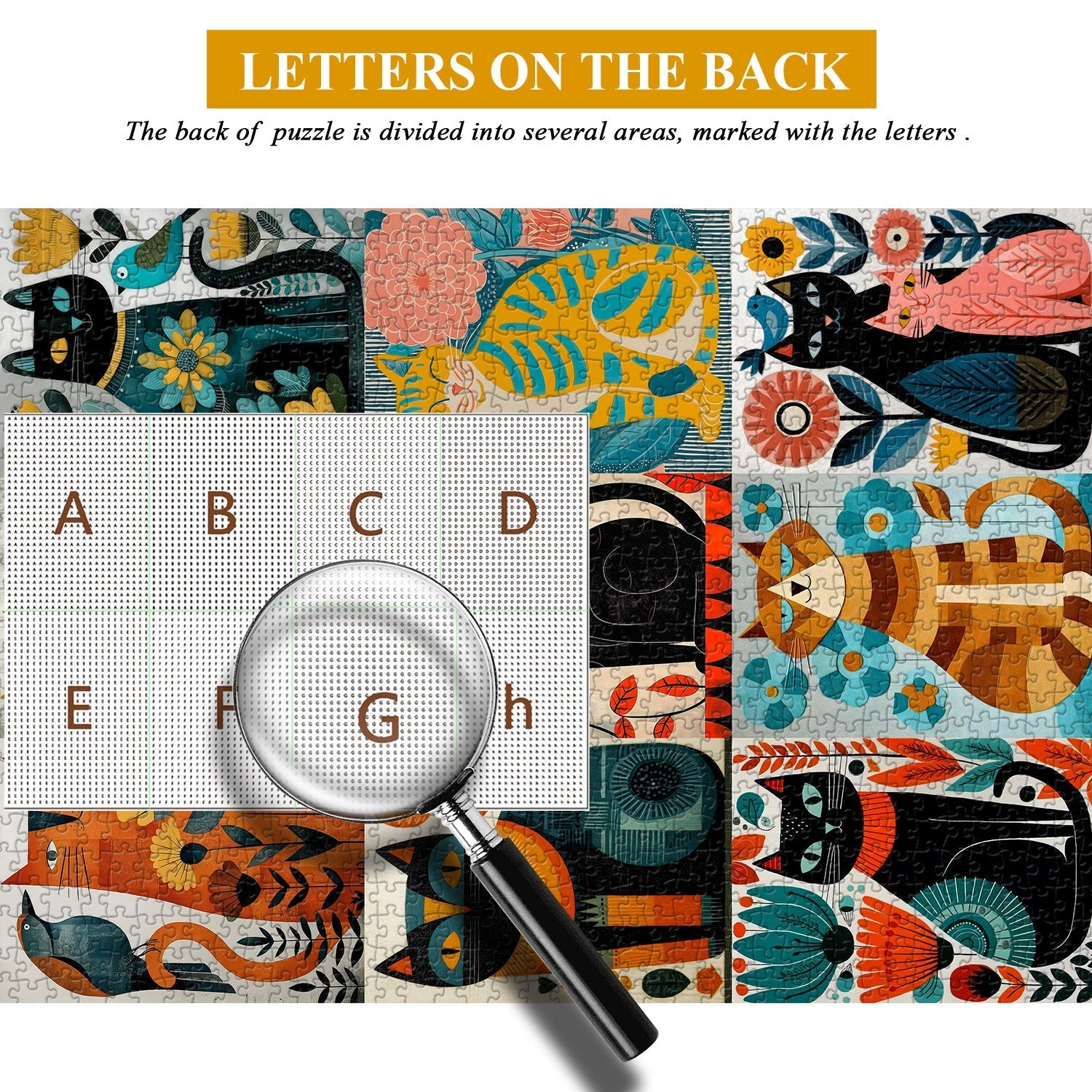 Cat Art Jigsaw Puzzle 1000 Pieces