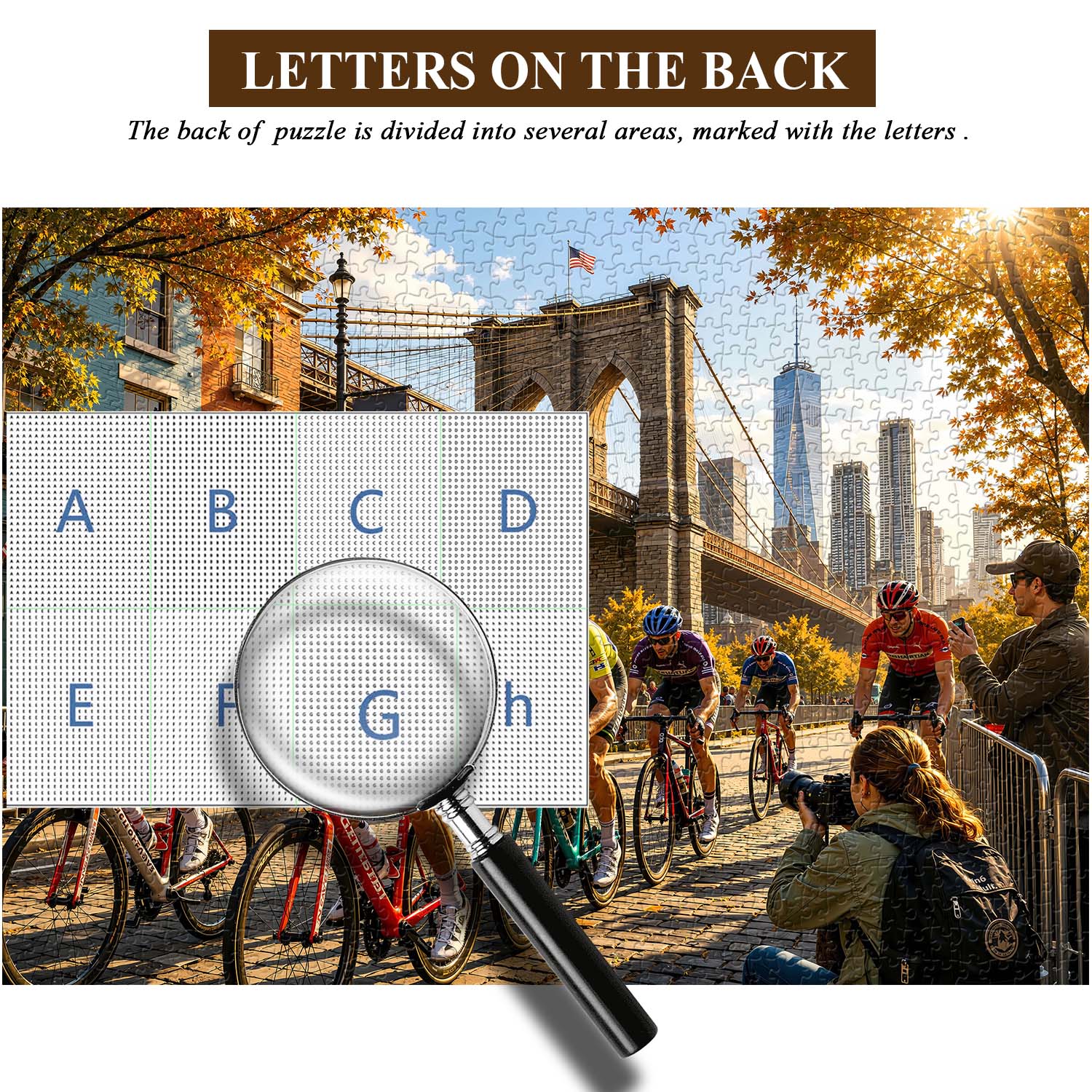 Puzzle da corsa in bici da città, 1000 pezzi