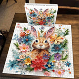 Bunny Among Blooms Jigsaw Puzzle 1000 Pieces