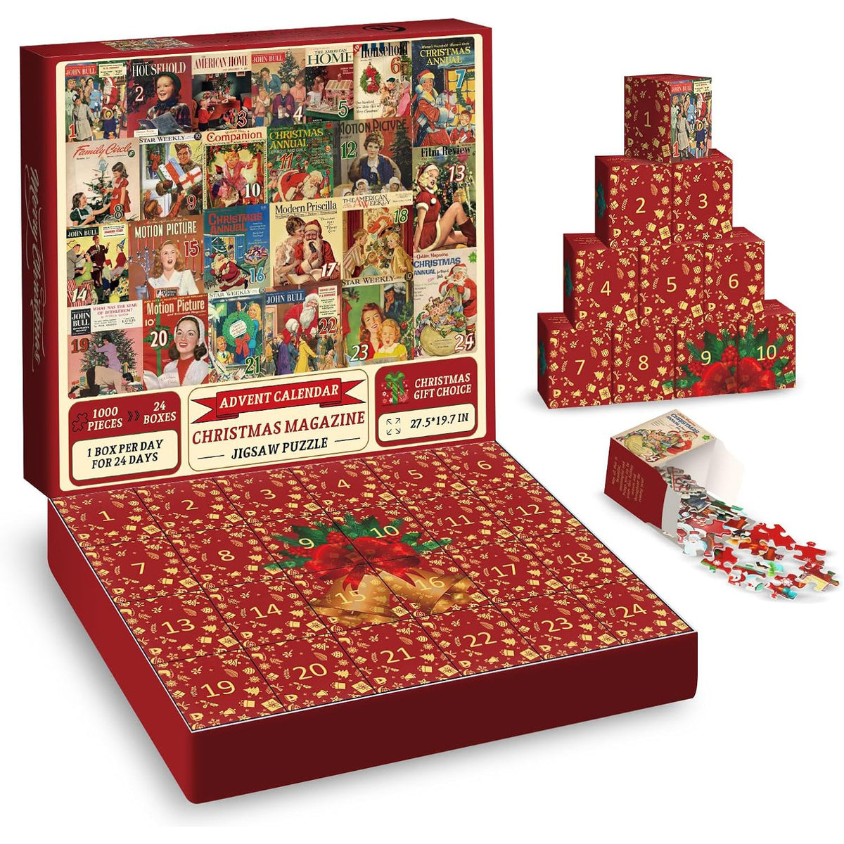 Magazine Magazine Avvent Calendar puzzle puzzle 1000 pezzi