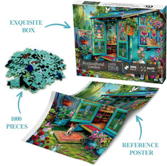 Puzzle giardino floreale puzzle 1000 pezzi