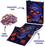 Vibrant Sugar Skull Art Jigsaw Puzzle 1000 Pieces