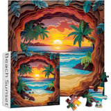 Beach Sunset Jigsaw Puzzle 1000 Pieces