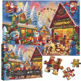 Happy Christmas Street Jigsaw Puzzles 1000 Pieces