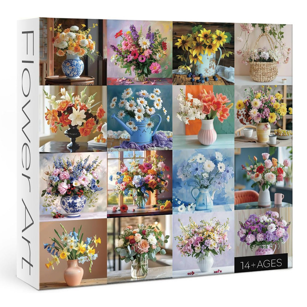 Blumenkunst -Puzzle 1000 Stücke