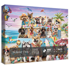 Puzzle cucciolo di vacanza puzzle 1000 pezzi