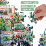 Cat & Cactus Jigsaw Puzzle 1000 Pieces