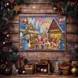 Happy Christmas Street Jigsaw Puzzles 1000 Pieces